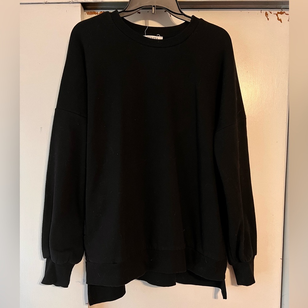 *TWO* Large Zenana Sweatshirts (Black and Navy)